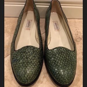 MAURI Italy Genuine Crocodile Skin Loafer Flats 36